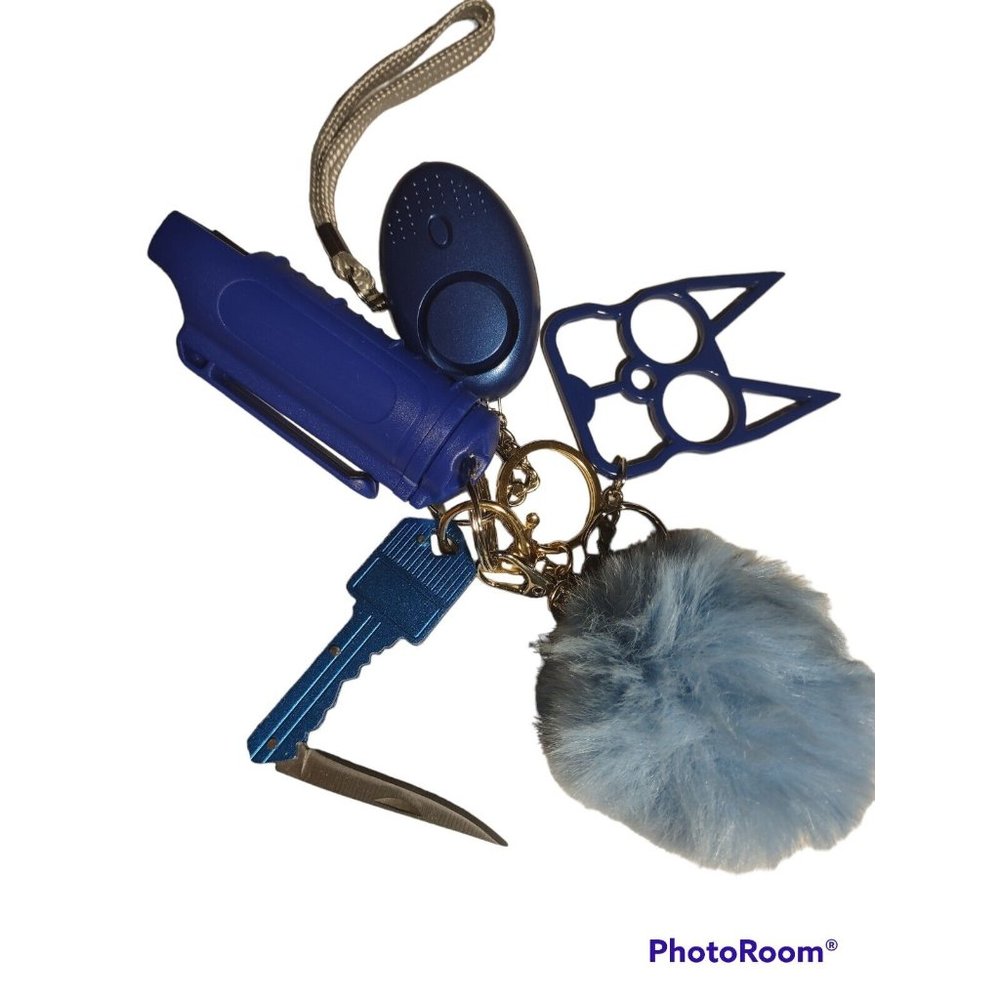 Blue Self Defense Keychain